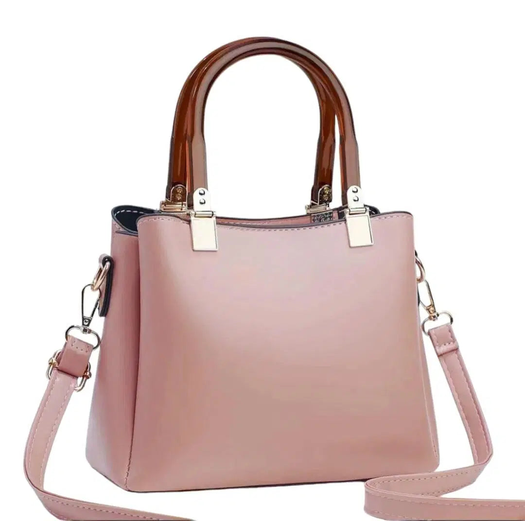 Women's Leather Plain Shoulder Bag