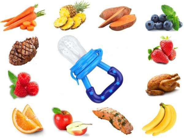 Combo Baby Spoon Feeder Silicone Bottle Feeding With Free Fruit Pacifier Toddler FUMES PERFUME